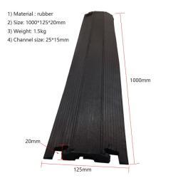 Протектор кабельный резиновый черный одноканальный (арт. 25-5083655)