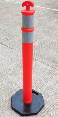 Столбик пластиковый дорожный T-top с черным основанием (арт. 25-5083671)