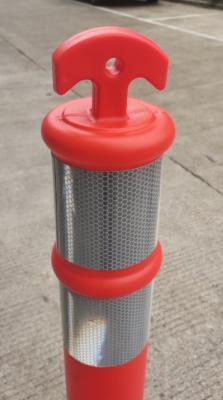 Столбик пластиковый дорожный T-top с черным основанием (арт. 25-5083671)