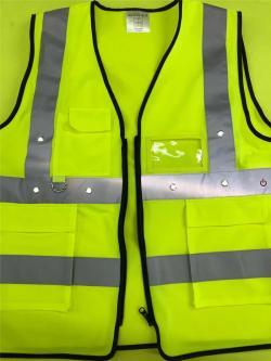 Жилет сигнальный светоотражающий с карманом LED (арт. 25-5083725)