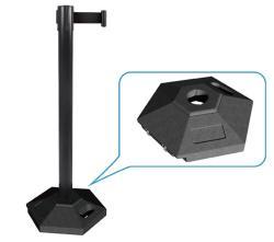 Стойка барьерная с резиновой основой и втягивающимся ремнем (арт. 25-5083803)