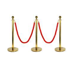 Стойка ограждения с канатом из нержавеющей стали для контроля толпы (арт. 25-5083821)