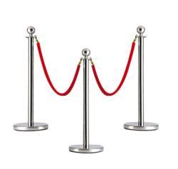 Стойка ограждения с канатом из нержавеющей стали для контроля толпы (арт. 25-5083821)