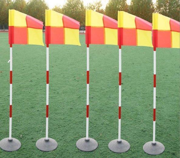 Флажки угловые футбольные с водяной подставкой для газона (арт. 25-5083830)