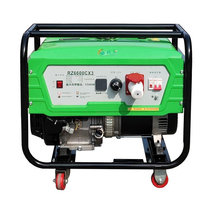 Генератор бензиновый с колесами 5.0KW 220V/380V 389CC (арт. 25-5084019)