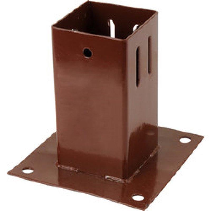 Столб для забора алюминиевый регулируемый с деревянной основой (арт. 25-5084478)