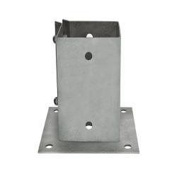 Столб для забора алюминиевый регулируемый с деревянной основой (арт. 25-5084478)