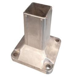 Столб для забора алюминиевый регулируемый с деревянной основой (арт. 25-5084478)