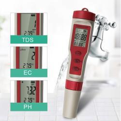 Тестер качества воды 3 в 1 TDS/EC/pH водонепроницаемый (арт. 25-5084800)