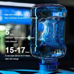 Бутылка для воды с ионизатором водорода 1.5 л черная (арт. 25-5084815)