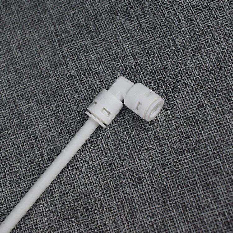 Соединитель угловой пластиковый белый для очистителя воды (арт. 25-5084864)