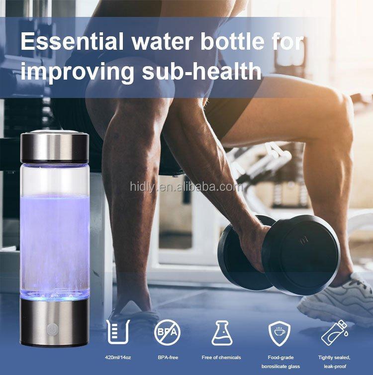 Бутылка для воды ионизатор водородная стеклянная (арт. 25-5084882)