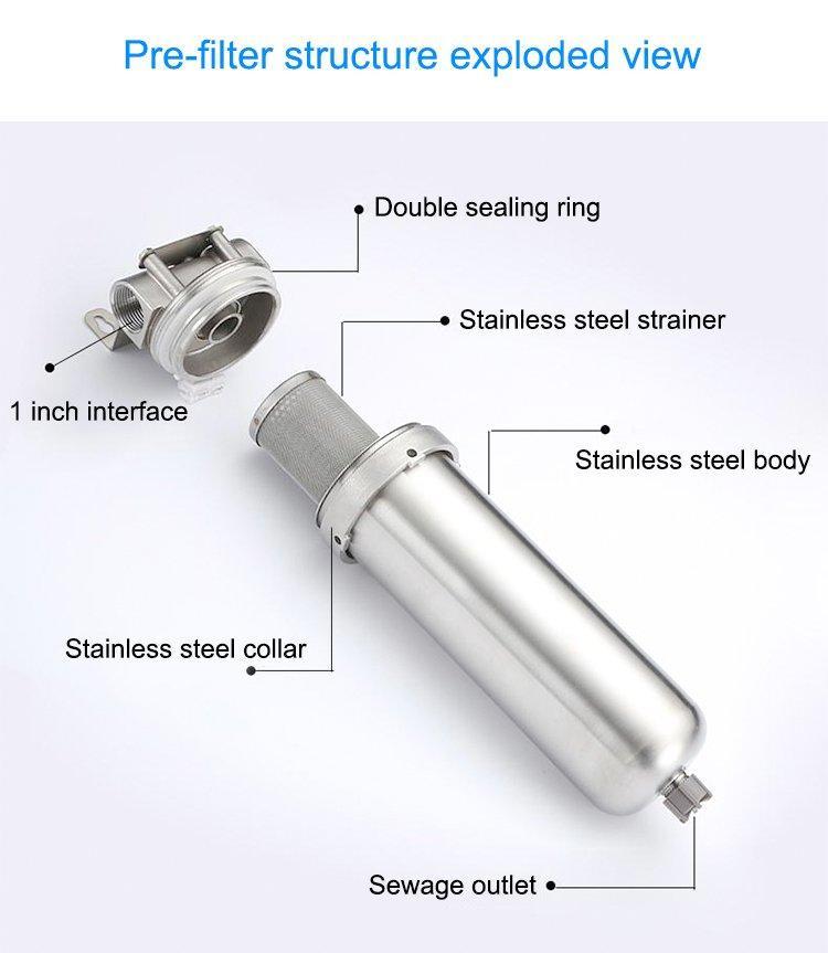 Фильтр для воды предочистки большой поток нержавеющая сталь (арт. 25-5084943)