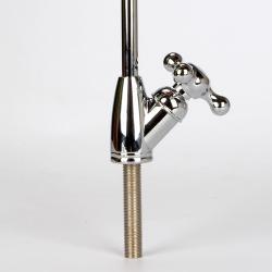 Смеситель кухонный изогнутый нержавеющий для раковины (арт. 25-5084983)