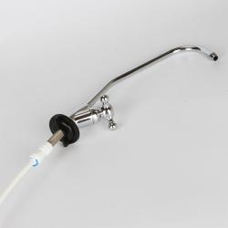 Смеситель кухонный изогнутый нержавеющий для раковины (арт. 25-5084983)