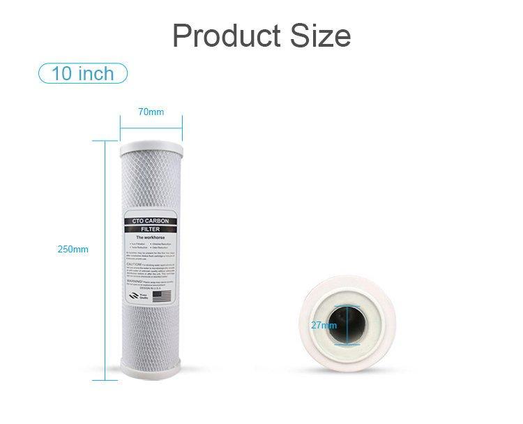 Фильтры для воды угольные картриджные 10 шт. (арт. 25-5085081)