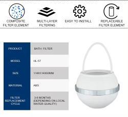 Фильтр для душа угольный многоступенчатый с витамином C (арт. 25-5085084)