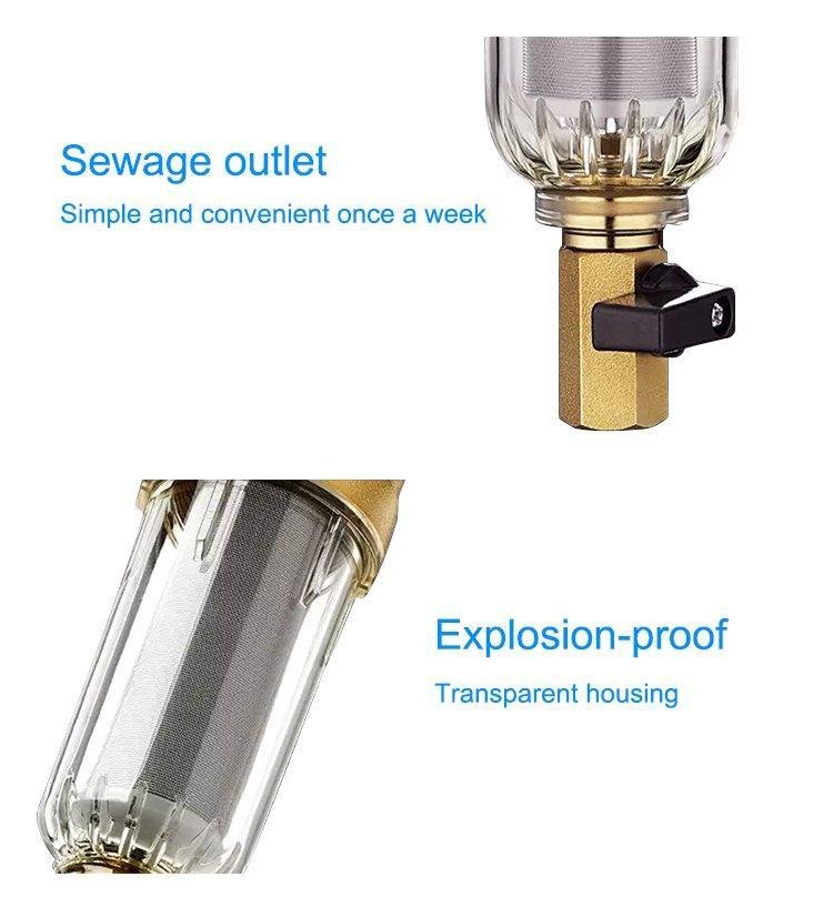 Фильтр предочистки сетчатый для дома с обратной промывкой (арт. 25-5085158)