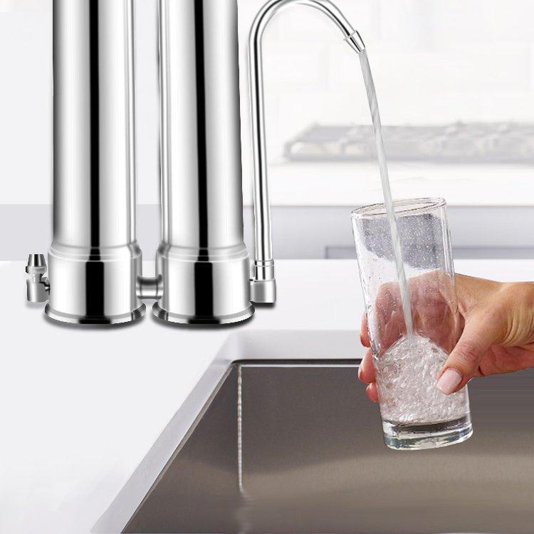 Фильтр для воды двухступенчатый угольный 1 микрон (арт. 25-5085194)