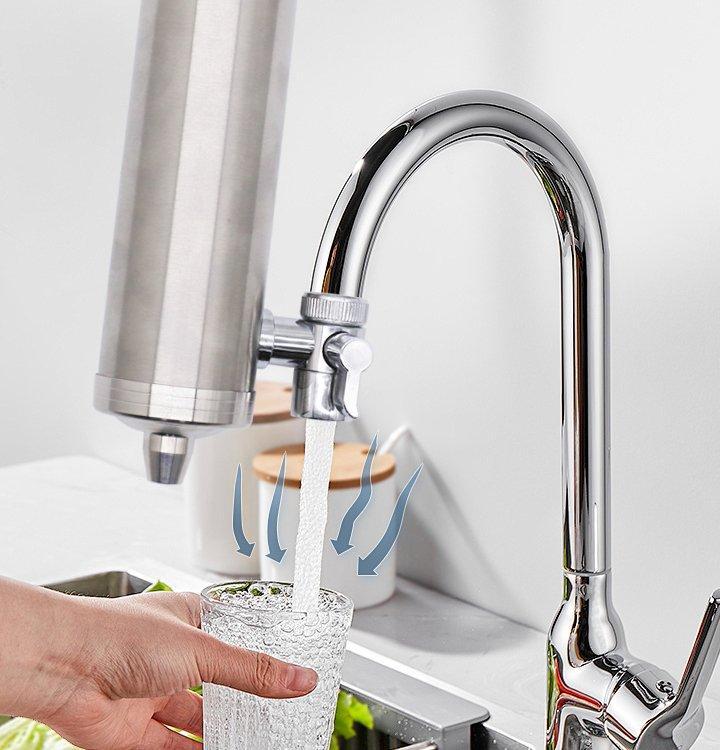 Фильтр для воды угольный мембранный на кран (арт. 25-5085272)