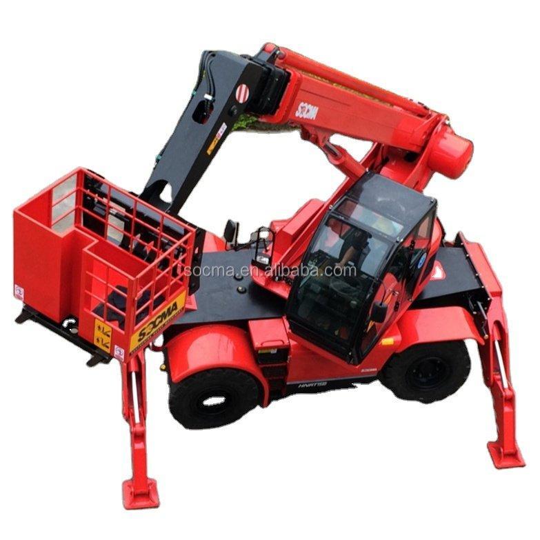 Телескопический погрузчик с вращением 360 градусов для стекломонтажа (арт. 25-5085694)