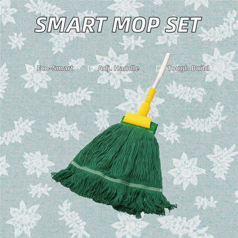 Набор для уборки пола телескопический с ведром и сменными насадками (арт. 25-5085766)