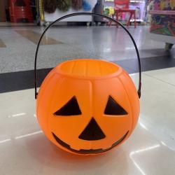 Ведро для конфет пластиковое тыква на Хэллоуин для детей (арт. 25-5085768)