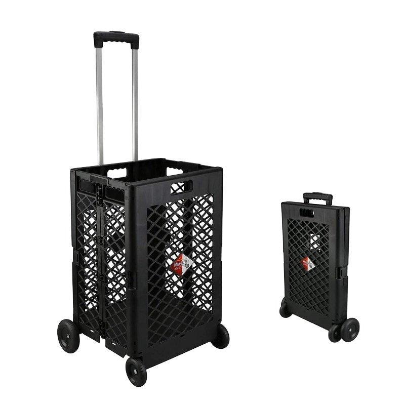 Тележка складная пластиковая легкая 50 л на 4 колесах (арт. 25-5085770)