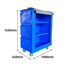 Тележка пластиковая высокая для прачечной с колесами (арт. 25-5085801)