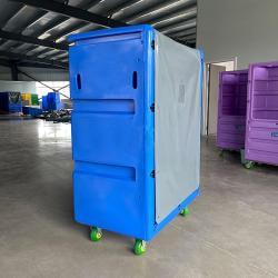 Тележка пластиковая для белья с колесами высокая (арт. 25-5085803)