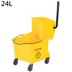 Тележка уборочная с ведром и отжимом из пластика PP (арт. 25-5085814)