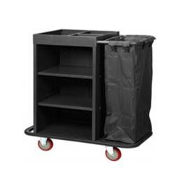 Тележка уборочная отельная металлическая из нержавеющей стали (арт. 25-5085844)