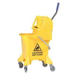 Ведро для уборки с отжимом и мини-шваброй двойное (арт. 25-5085849)