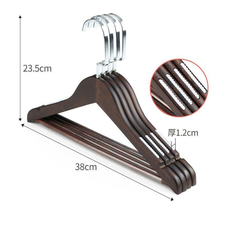 Вешалка деревянная ореховая винтажная с логотипом (арт. 25-5085854)