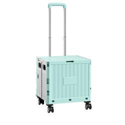 Тележка складная пластиковая для покупок и багажа (арт. 25-5085870)