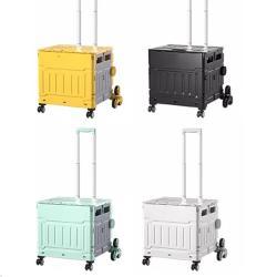 Тележка складная пластиковая для покупок и багажа (арт. 25-5085891)