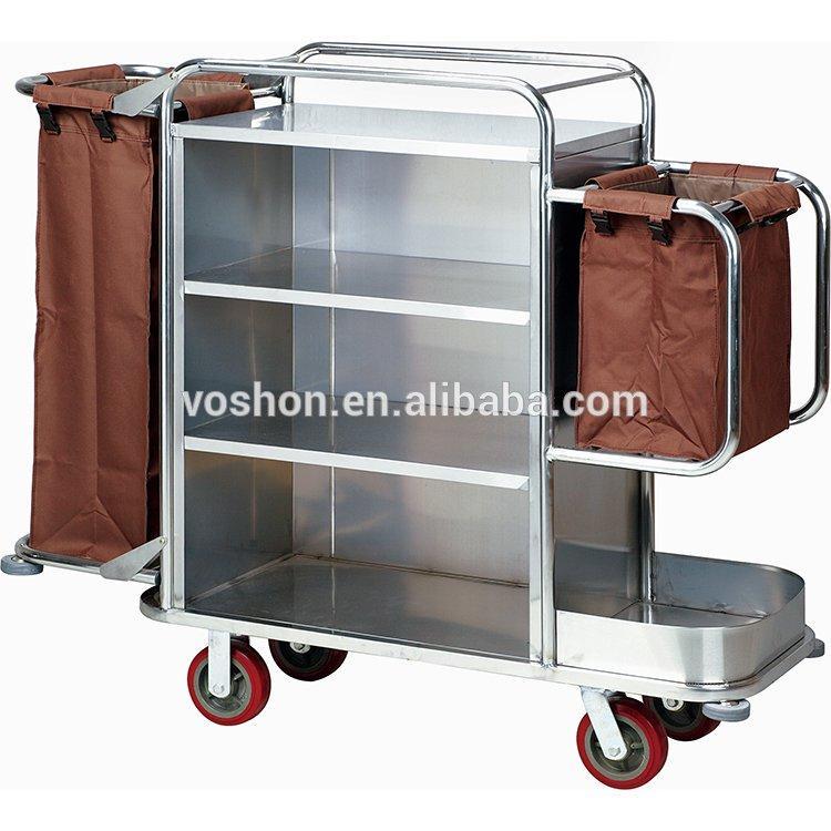 Тележка для уборки отельная с полками и держателями (арт. 25-5085894)
