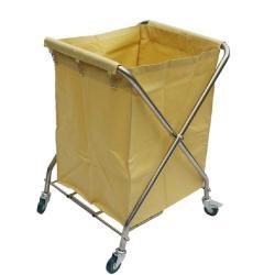 Тележка для белья с ручкой из нержавеющей стали на колесах (арт. 25-5085909)