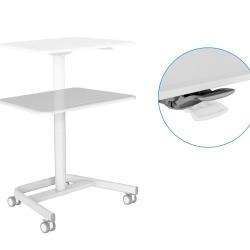 Стол компьютерный мобильный деревянный регулируемый на колесах (арт. 25-5085926)