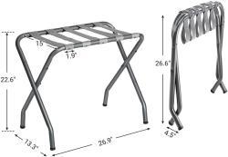 Стойка для багажа складная стальная для спальни (арт. 25-5085927)