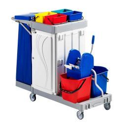 Тележка уборочная для гостиниц с полками и держателями (арт. 25-5085931)