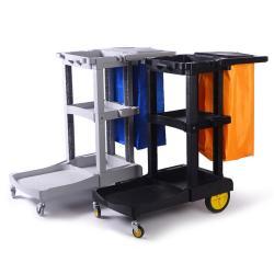 Тележка уборочная пластиковая складная многофункциональная (арт. 25-5085957)