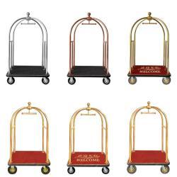 Тележка для багажа из нержавеющей стали с титановым покрытием (арт. 25-5086005)