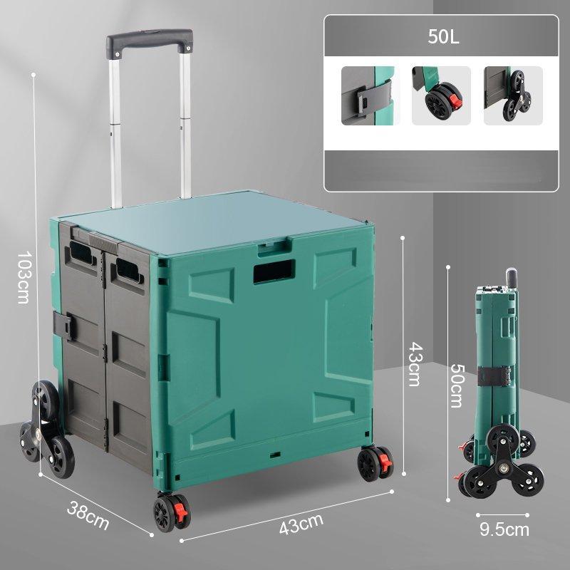 Тележка складная пластиковая восьмиколесная универсальная (арт. 25-5086020)