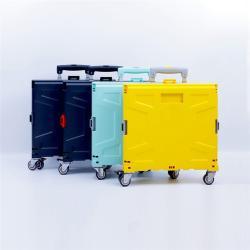 Тележка складная пластиковая с 6 колесами для покупок (арт. 25-5086022)