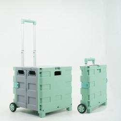 Тележка складная пластиковая с 6 колесами для покупок (арт. 25-5086022)