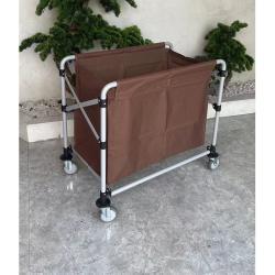 Тележка для белья пластиковая хозяйственная большая (арт. 25-5086024)