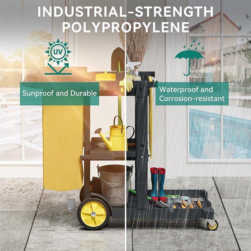 Тележка уборочная складная пластиковая для отелей и ресторанов (арт. 25-5086027)