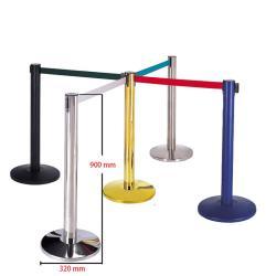 Барьер ограждающий с выдвижной лентой для контроля толпы (арт. 25-5086042)