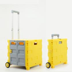 Тележка складная пластиковая 6-колесная мини для покупок (арт. 25-5086045)